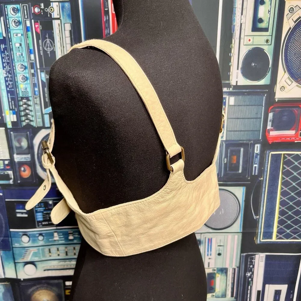 FREE PEOPLE Leather Corset Harness Size M